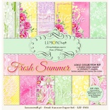 Набір скрап-паперу LemonCraft - Fresh Fresh Summer, 30x30 см, з бонусом