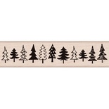 Гумовий штамп Hero Arts - Tree Border, дерев’яний блок