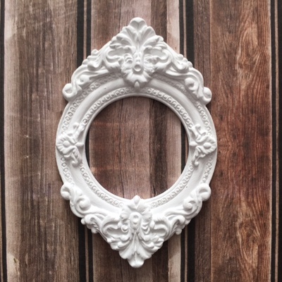 Рамочка гипсовая от Е.В.A, белая, 5.7х8.6 см