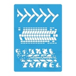 Маска - Фабрика Декору - Сліди шин 2, 15см х 20см