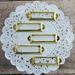 Рамки металлические декоративные - Золото, 5 шт.