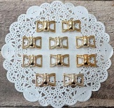 Пряжки пластикові від ScrapBerryʼs - Золото, 2,5см, 10 шт.