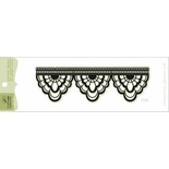 Акриловый штамп Lesia Zgharda F056 Кружево корунка, размер 9,9х3 см.