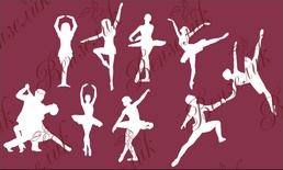 Чипборд от Вензелик - Танец, размер: 120x200 мм, ВЕНЗ-J-005