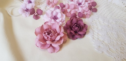 Набір квітів з тканини (18 шт.)