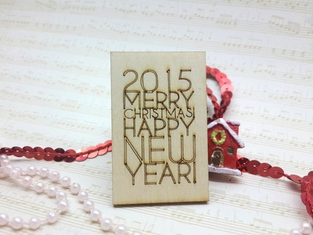 Дерев’яний чіпборд від ScrapEgo - "2015"