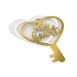 Заготовка для шейкера Ключ до серця 11x14,2см, колір золото, ТМ Фабрика Декору
