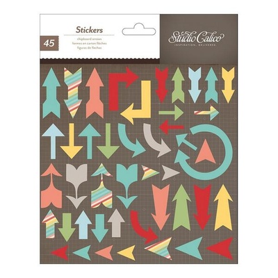 Набір наліпок з чіпборду Studio Calico - Snippets Stickers - Chipboard Arrows
