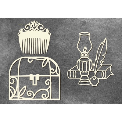 Набір чіпбордів Ретро 10х15см #585, колір молочний, ТМ Фабрика Декору