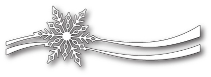 Ніж для вирубки від Poppystamps - Snowflake Ribbon