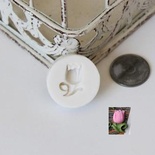 Силиконовая форма (молд) - Цветок, размер: 16х19 мм, высота 6 мм