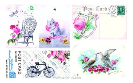 Картинки від Євгенії Курдібановська ТМ - POST CARD, папір рисовий, фактурний, односторонній дизайн