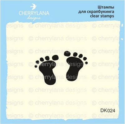 Штампи від Cherrylana - Відбиток дитячих ніжок, 2,1x1,4 см