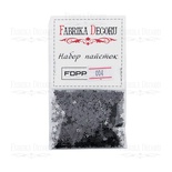 Набір паєток - 004, розмір 5 мм, маленькі зірочки, колір чорний, ТМ Фабрика Декору