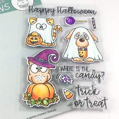 Набор штампов Gerda Steiner - Where is the Candy? 4x6 Clear Stamp Set