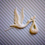 Гнучкі пластикові фігурки - Аїст, 6x5см