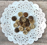 Ґудзики декоративні від Hobby&You - Кокос - Асорті 2, діаметр 15 мм, 20 шт.