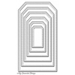 Ніж для вирубки My Favorite Things - Die-namics Stitched Traditional Tag STAX, 6 шт.