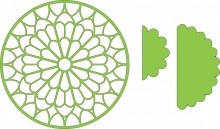 Ніж для вирубки Notre Dame Cathedral Doily with Angel Wings від Cheery Lynn Designs, 1шт.