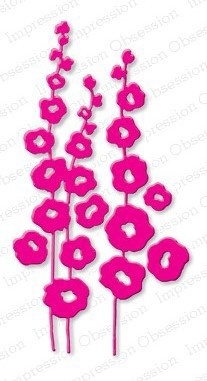 Нож для вырубки от Impression Obsession - Hollyhocks