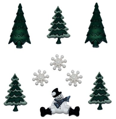 Набір декоративних ґудзиків Dress It Up - EverGreen