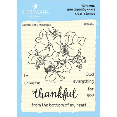 Набор штампов от Cherrylana - "Thankful"