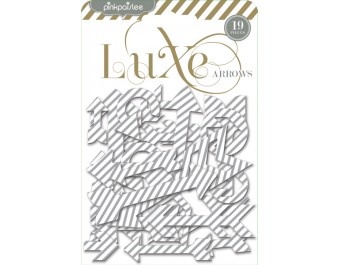 Металізований чіпборд від Pink Paislee - Luxe Collection - Chipboard Arrows