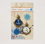 Набір епоксидних наліпок у металі від Евгенія Курдібановська ТМ - Тайни океану №1