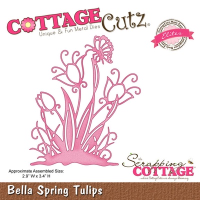 Ножі для вирубки CottageCutz Bella Spring Tulips (Elites)