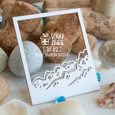 Чипборд ScrapBox - Слай з хвилями Ht - 112
