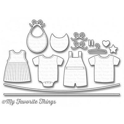 Лезвие My Favorite Things - Die-namics LLD Bundle of Baby Clothes, 14 шт.