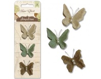 Метелики Pink Paislee - Hope Chest - Burlap Butterflies