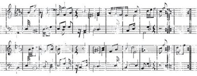 Акриловый штамп от Kaisercraft - Ноты