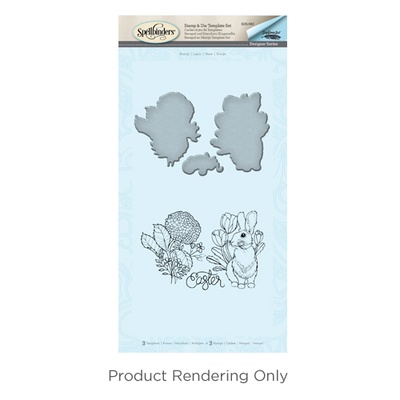 Набір ножів з штампами від Spellbinders — Bunny - Великодняльний кролик