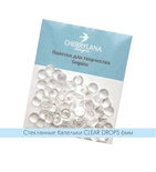 Стеклянные капельки от Cherrylana CLEAR DROPS,6мм