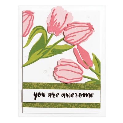 Нож для вырубки от Spellbinders - Layered Tulip