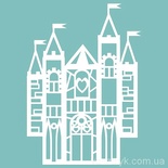 Чипборд від Вензелик - Замок 03, розмір: 88x123 мм