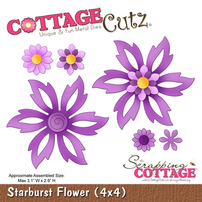 Лезвие CottageCutz - Starburst Flower, 10х10 см