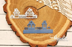 Нож для вырубки от AgiArt - Деревенские домики