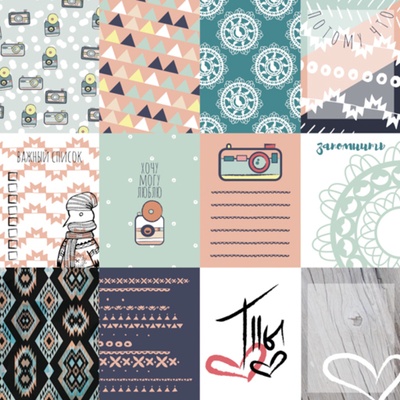 Набор карточек для скрапбукинга от Polkadot - «Тепло и уютно», 7,5х10 см