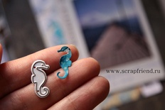 Ніж для вирубки від Scrapfriend - Морський коник, 1х2,1cм