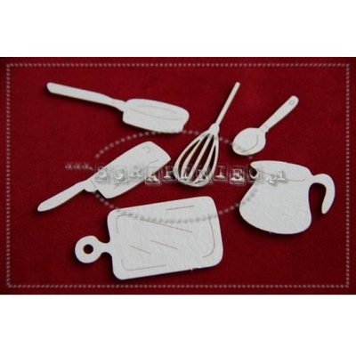 Чипборд Scrapiniec - Кухонный набор, 18 элементов