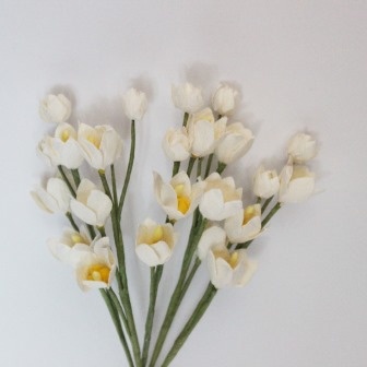 Конвалія, білий колір, 1,2см, 5шт.