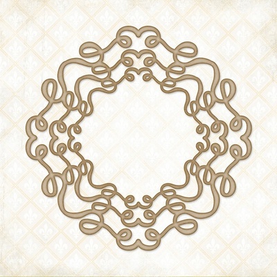 Чипборд Blue Fern StudiOs-Doodle Circle Frame