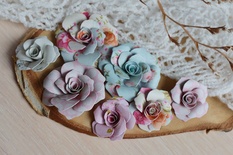 Набор бумажных цветов от WOODchic - Нежное прикосновение 082