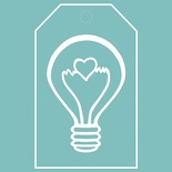 Чипборд від Вензелик - Лампочка 01, розмір: 42*67 мм