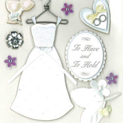 Набір наліпок від K&Company - "Класичне весілля", розмір: 10x15см