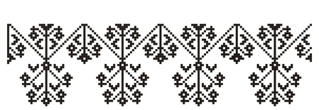 Акриловый штамп F044 Орнамент, размер 11 * 3 см