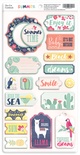 Набір фігур з чіпборду Scrapmir Summer (Summer). Розміри: товщиною 1,5м з принтом англійською, 18 баг.