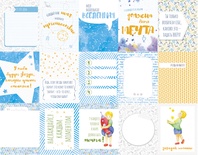 Набор карточек - Млечный путь, 15 односторонних карточек, размер 7.5х10.0 см, плотность 190гр\м2